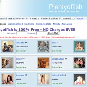 What are some services on the Plenty Of Fish dating site?